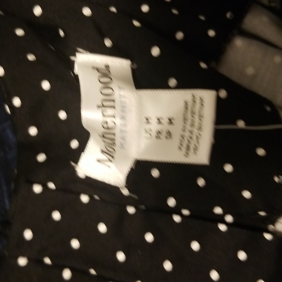 NWT Motherhood maternity black and white polka dot sleeveless dress - brand new - Picture 5 of 5